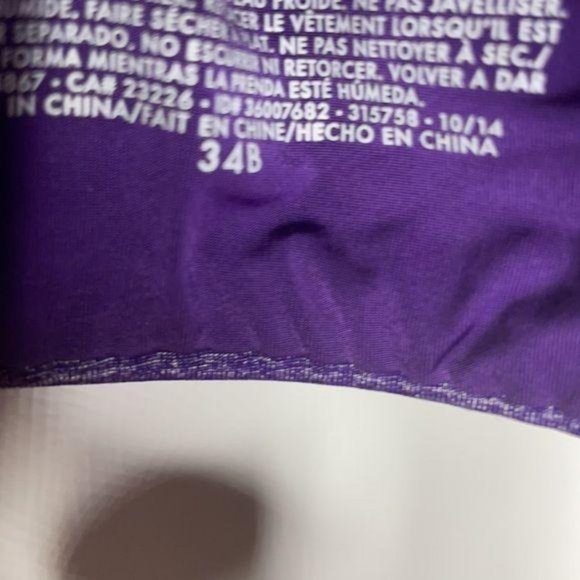 Victoria's Secret Uplift Semi Demi Purple sz 34B - Picture 3 of 4